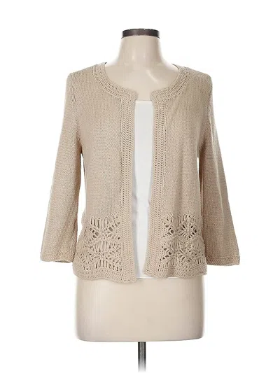 Pre-owned Chico's Cardigan Sweater In Brown