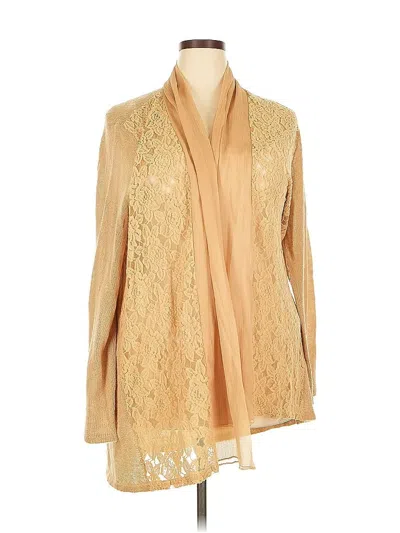 Pre-owned Chico's Cardigan Sweater In Brown