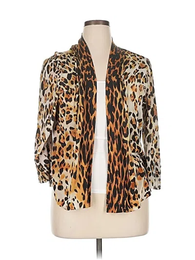 Pre-owned Chico's Cardigan Sweater In Brown