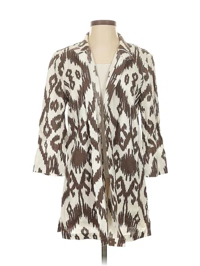 Pre-owned Chico's Cardigan Sweater In Brown