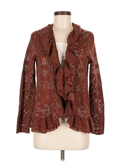 Chico's Cardigan Sweater In Brown