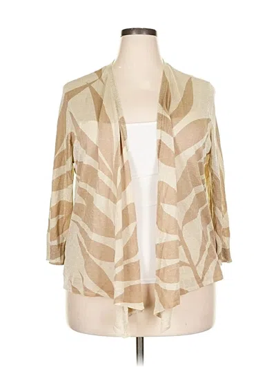 Pre-owned Chico's Cardigan Sweater In Brown