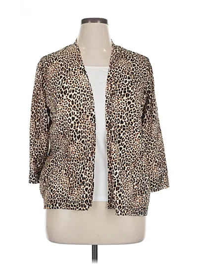 Pre-owned Chico's Cardigan Sweater In Brown