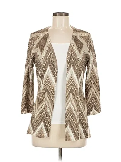 Pre-owned Chico's Cardigan Sweater In Brown