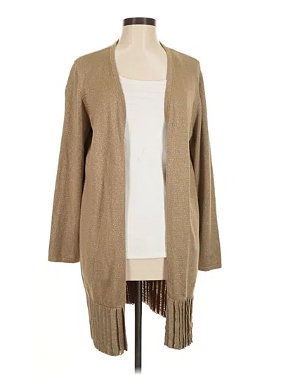 Pre-owned Chico's Cardigan Sweater In Brown