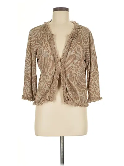 Pre-owned Chico's Cardigan Sweater In Brown