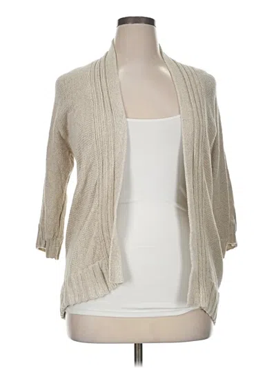 Pre-owned Chico's Cardigan Sweater In Brown