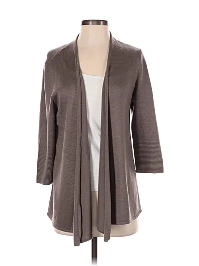 Pre-owned Chico's Cardigan Sweater In Brown