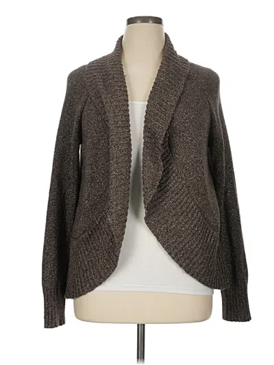 Pre-owned Chico's Cardigan Sweater In Brown