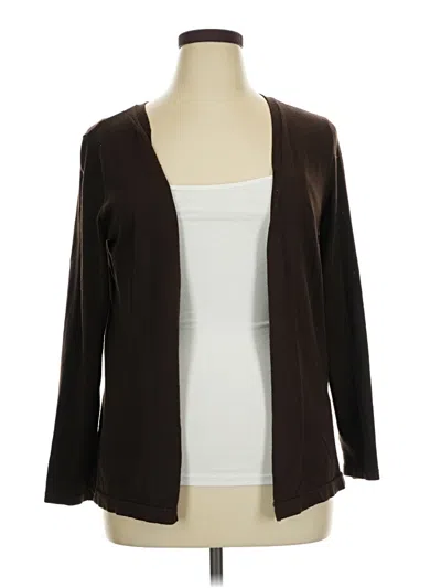 Pre-owned Chico's Cardigan Sweater In Brown