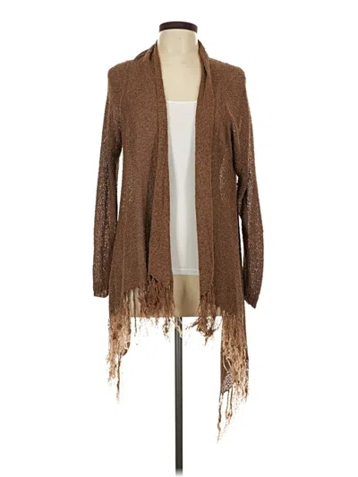 Pre-owned Chico's Cardigan Sweater In Brown