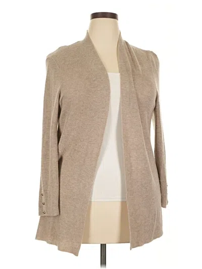 Pre-owned Chico's Cardigan Sweater In Brown