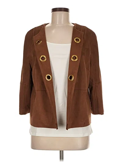 Pre-owned Chico's Cardigan Sweater In Brown