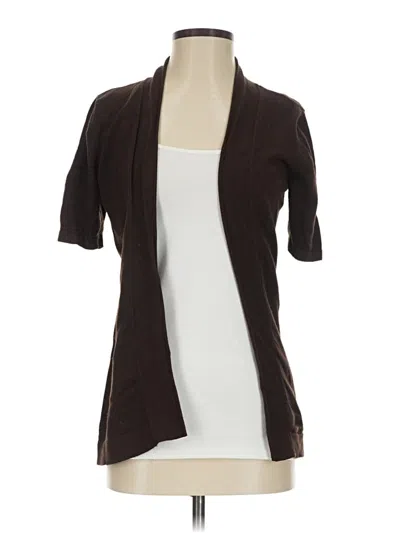 Pre-owned Chico's Cardigan Sweater In Brown