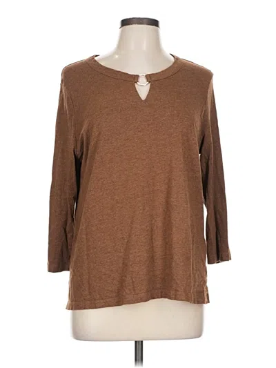 Pre-owned Chico's Cardigan Sweater In Brown