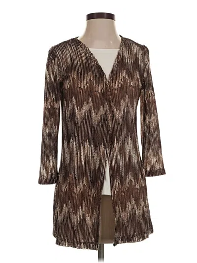 Pre-owned Chico's Cardigan Sweater In Brown