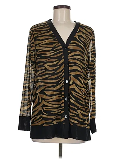 Pre-owned Chico's Cardigan Sweater In Brown