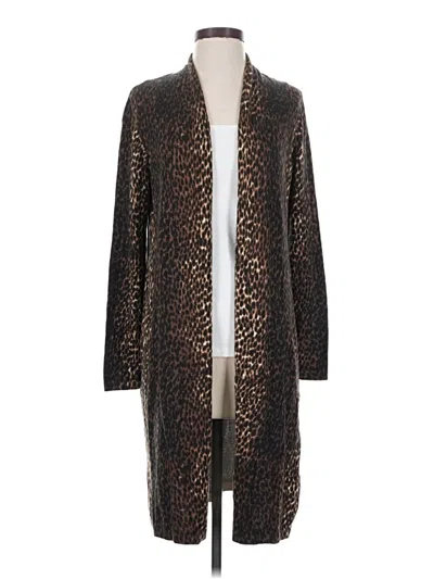 Pre-owned Chico's Cardigan Sweater In Brown