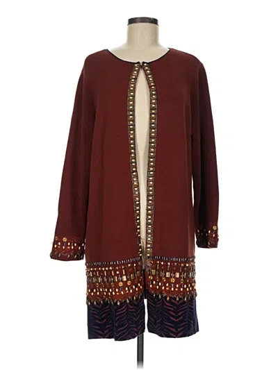 Pre-owned Chico's Cardigan Sweater In Brown