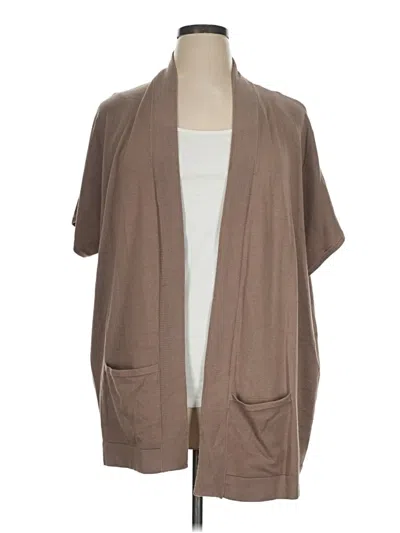 Pre-owned Chico's Cardigan Sweater In Brown