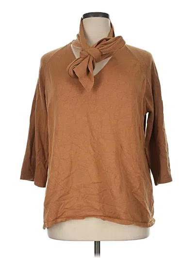 Pre-owned Chico's Cardigan Sweater In Brown