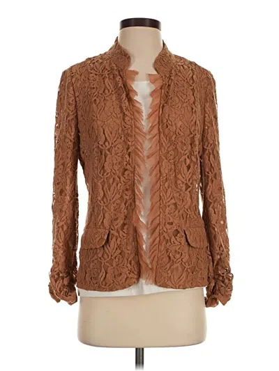 Pre-owned Chico's Cardigan Sweater In Brown