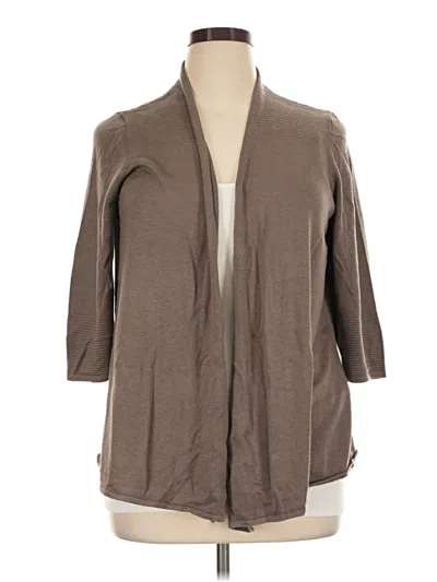 Pre-owned Chico's Cardigan Sweater In Brown