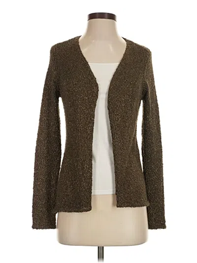 Pre-owned Chico's Cardigan Sweater In Brown