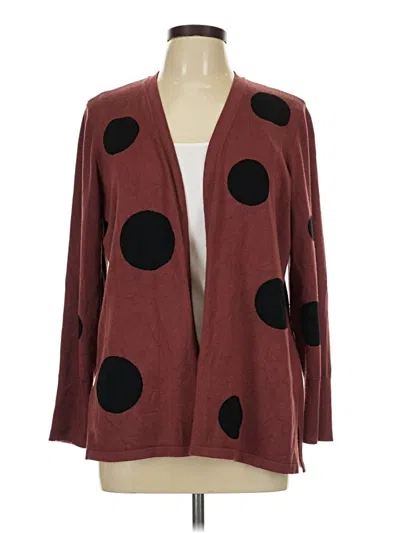 Pre-owned Chico's Cardigan Sweater In Brown