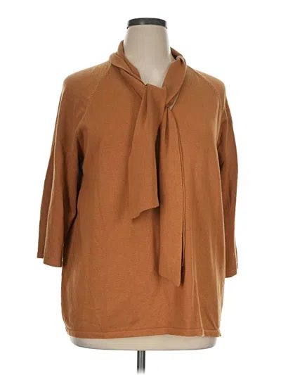 Pre-owned Chico's Cardigan Sweater In Brown