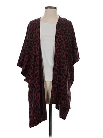 Pre-owned Chico's Cardigan Sweater In Burgundy