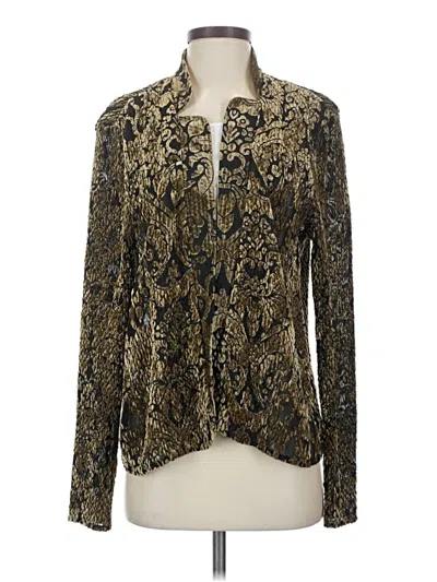 Pre-owned Chico's Cardigan Sweater In Gold
