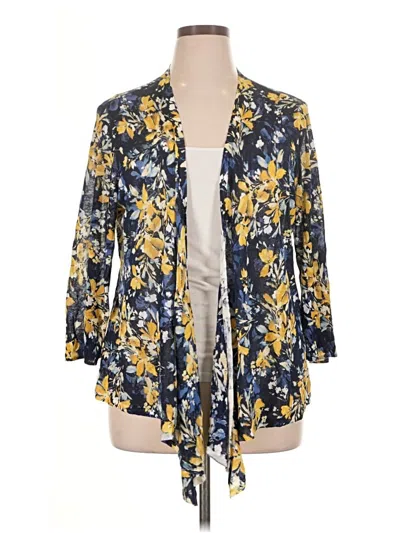 Pre-owned Chico's Cardigan Sweater In Gold