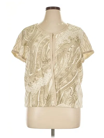 Pre-owned Chico's Cardigan Sweater In Gold