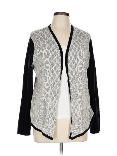 Pre-owned Chico's Cardigan Sweater In Gray