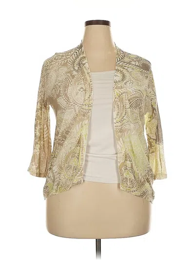 Pre-owned Chico's Cardigan Sweater In Gray