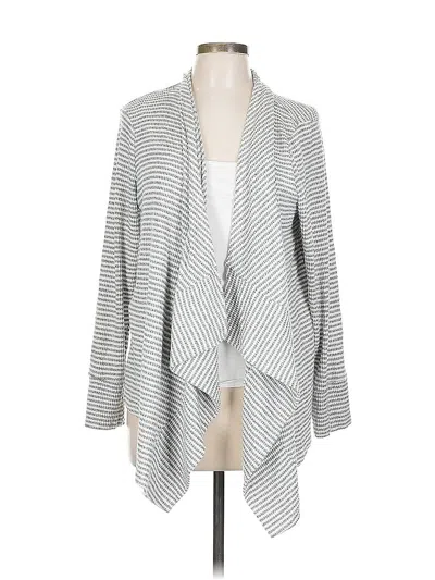 Pre-owned Chico's Cardigan Sweater In Gray