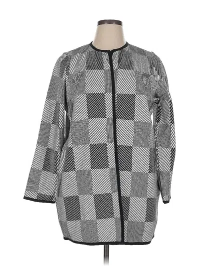 Pre-owned Chico's Cardigan Sweater In Gray