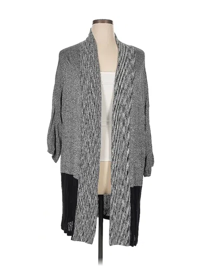 Pre-owned Chico's Cardigan Sweater In Gray