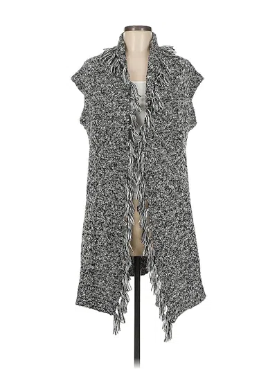 Pre-owned Chico's Cardigan Sweater In Gray