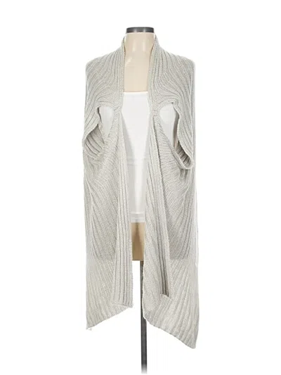 Pre-owned Chico's Cardigan Sweater In Gray