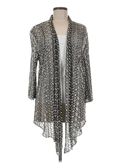 Pre-owned Chico's Cardigan Sweater In Gray