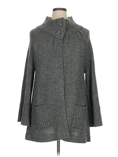 Pre-owned Chico's Cardigan Sweater In Gray