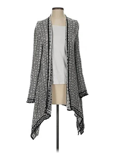 Pre-owned Chico's Cardigan Sweater In Gray