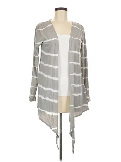 Pre-owned Chico's Cardigan Sweater In Gray
