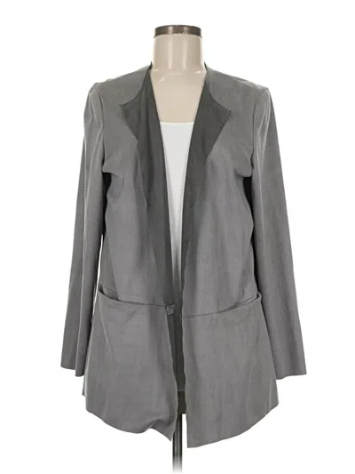 Pre-owned Chico's Cardigan Sweater In Gray