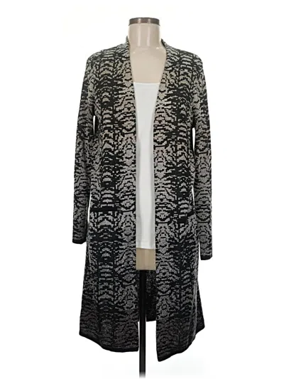 Pre-owned Chico's Cardigan Sweater In Gray