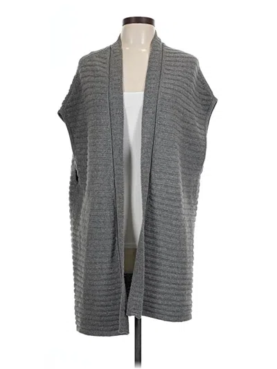 Pre-owned Chico's Cardigan Sweater In Gray