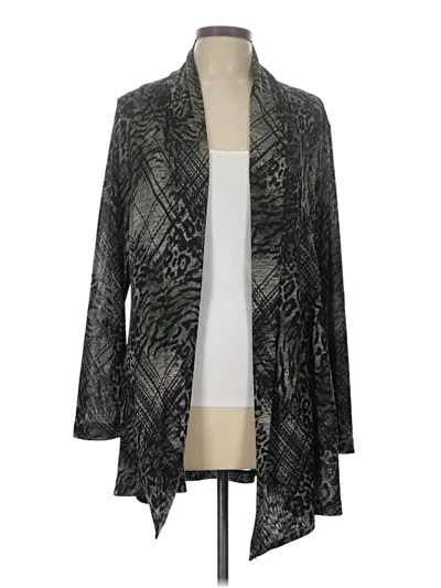Pre-owned Chico's Cardigan Sweater In Gray