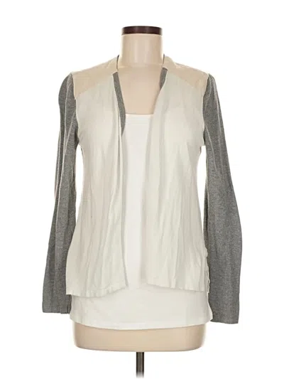 Pre-owned Chico's Cardigan Sweater In Gray